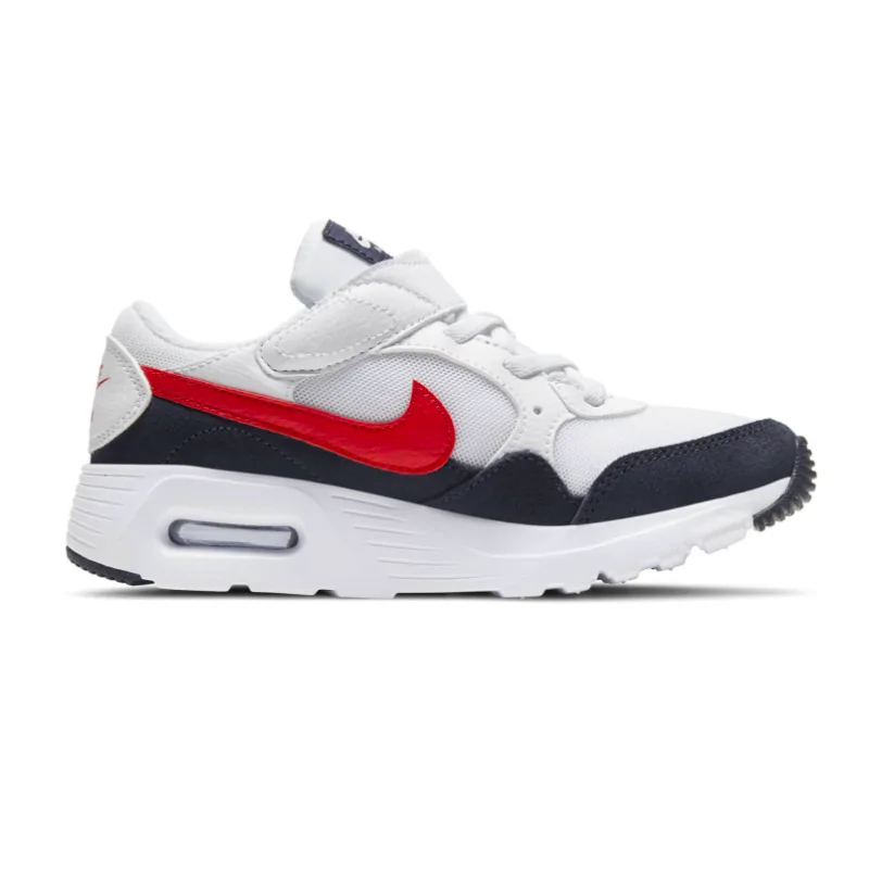 NIKE AIR MAX SC (PSV) CHAUSSURES BEBE/ENFANT 31 Couleur WHITE/UNIVERSITY  RED-OBSIDIAN