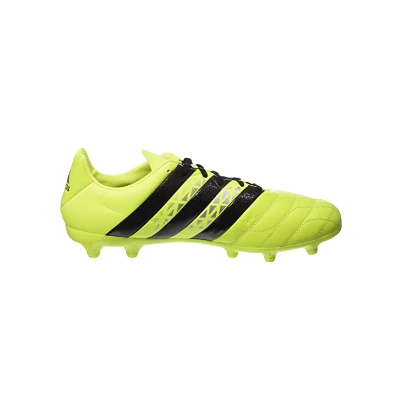 CHAUSSURES FOOTBALL ACE 16.3 FG LEATHER CHAUSSURES ADULTE 42 Couleur  JAUSOL/NOIESS/ARGMET