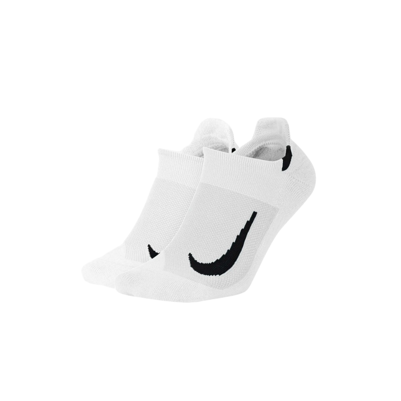 CHAUSSETTES RUNNING NIKE MULTIPLIER (2 PAIRES) Taille M Couleur WHITE/BLACK