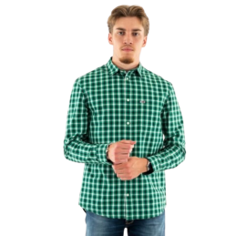 CHEMISE TJM REG POPLIN CHECK